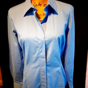 Never Worn Blue Button Down Shirt with French Cuff